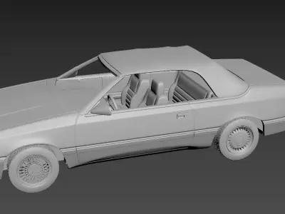 Chrysler Lebaron Gtc Convertible 3D print model