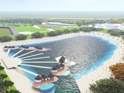 Resort 3d elements pack 3D model