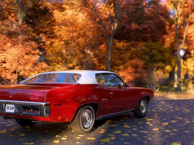 1971 Plymouth Satellite Sebring High Poly 3D model