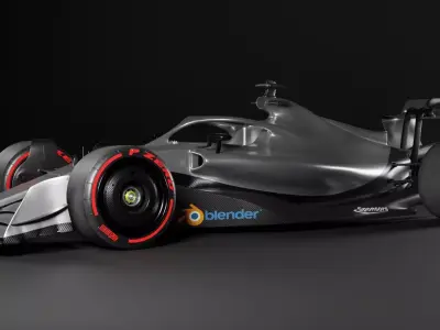 F1 2022 Livery Template Low-poly 3D model