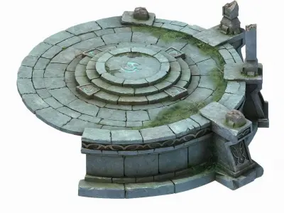 Stone Leprechaun Forest - Shitai 02 3D model