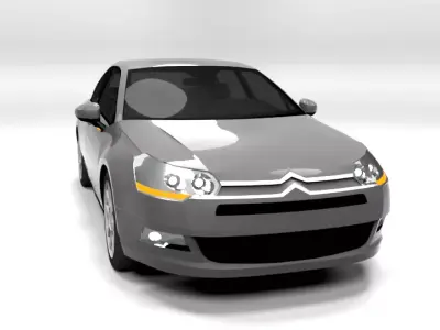CITROEN C5 2009 LOWPOLY Low-poly 3D model