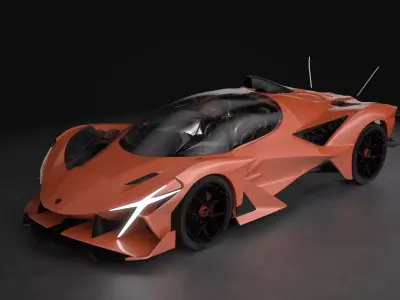  Apollo EVO Super Car 3D model