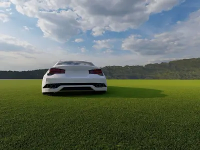 the car is modern 3D model
