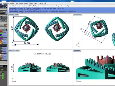 light weight Earring-28 3D print model