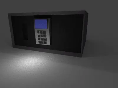  Safe mit Pin-Pad 3D model