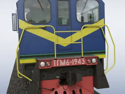 Shunting locomotive TGM-6  3D model