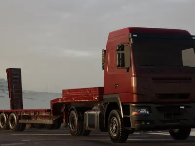 Truck Levo T2580 - Unreal Engine Project Low-poly 3D model
