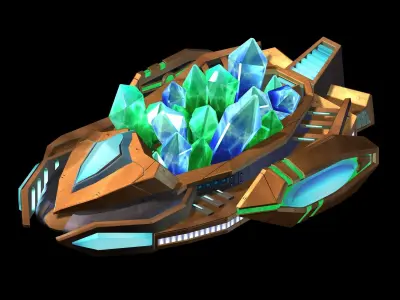 Heterogeneous-maglev transport vehicle 3D model