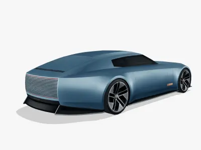 Jaguar Type 00 2024 Low-poly 3D model