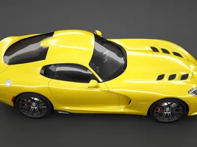 Dodge Viper SRT HQ Interior 3D model