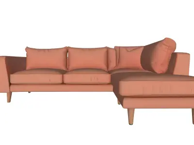 MODERN SOFA 3D model 6