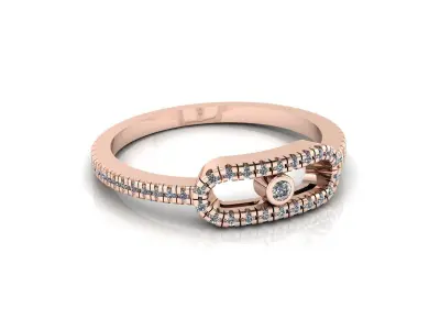 Jewelry Ring Gold 3D print model 24