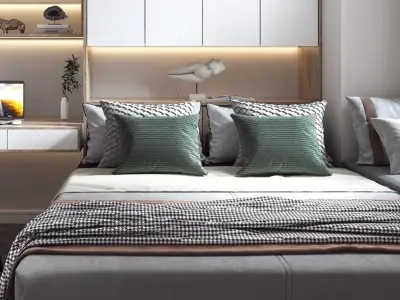 tatami Modern bedroom 3D model