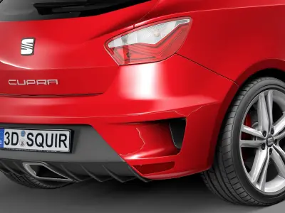 Seat Ibiza Cupra 3-door 2013 3D model