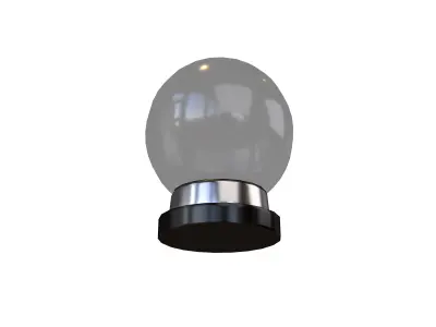 Crystal Ball V1 004 Low-poly 3D model