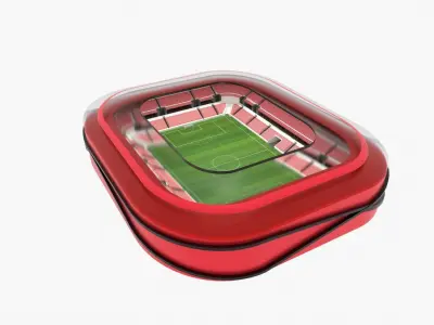 Soccer Stadium Low-poly 3D model 6
