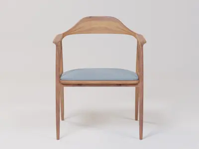 Stylish Cafe Chair 60x53x76 Low-poly 3D model