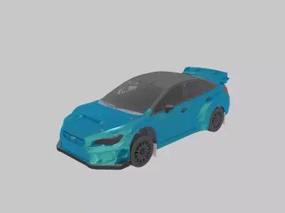 Rally Car Stx Low-poly 3D model