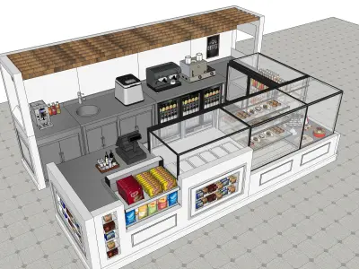 Airport Kioks Design 3D model