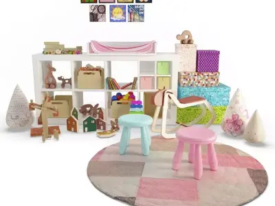 Children Bedroom Collection 3D model