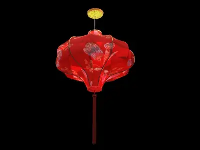 Chinese  red  lantern   Low-poly 3D model purchase