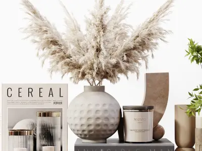 Decorative Set 164 Low-poly 3D model