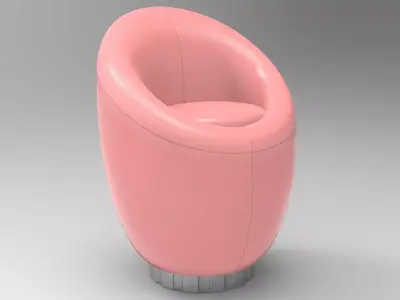 Leaf Armchair Low-poly 3D model