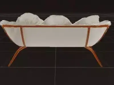 Leaf Inspired Luxury Sofa Low-poly 3D model