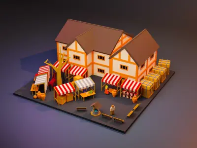 village fair Free 3D model