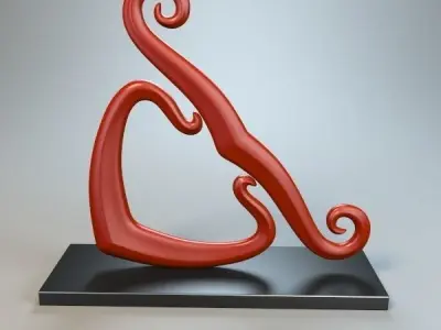 Abstract Figure m022 P 3D print model