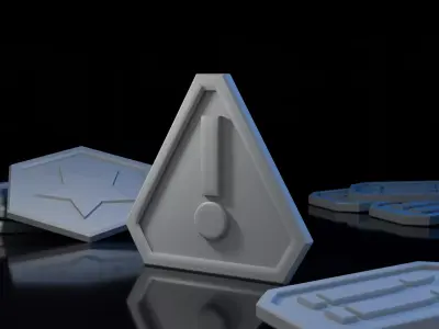 Gaslands Tokens  3D print model