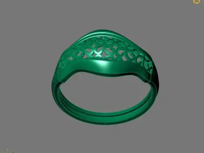Women Plain Ring Ready STL 3DM Models Womens Rings 3D models 3D print model