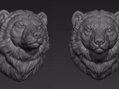 Wolverine head 3D print model