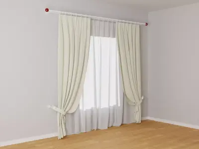 Curtains 04 collection 4 3D model