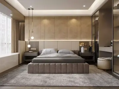 Bedroom Modern Luxury 3D model