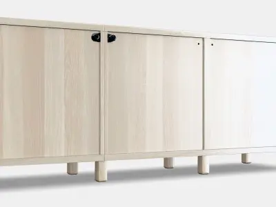 BESTA Storage combination with doors 67 Low-poly 3D model