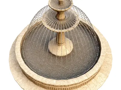 Classic Garden Fountain - Water Feature 3D model