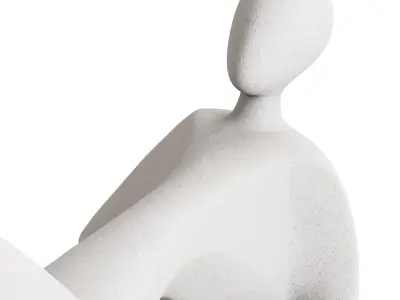 Lying Person figurine 3D model