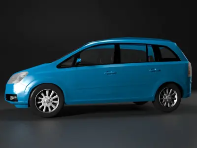  Vauxhall Zafira 2005 3D model