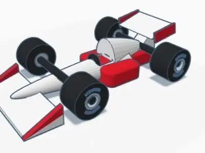 f1 car 1990s 3D print model