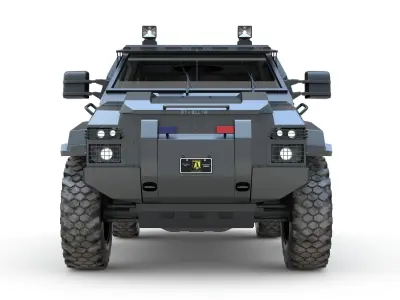 Pit-Bull VX SWAT Truck 3D model