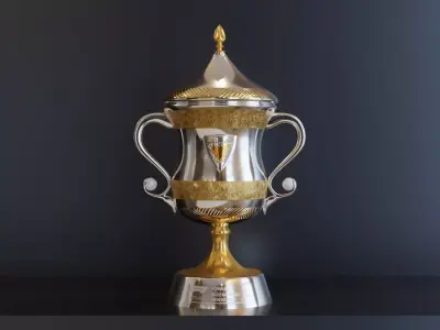 F1 Trophy - Bahrain GP Trophy Low-poly 3D model