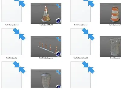 3dStreetSide items in kitchen 3D model