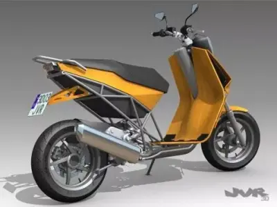 Albura concept scooter 3D model