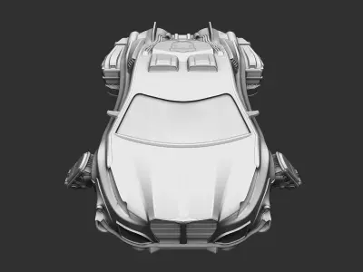 Car of the future 3D print model 3D print model