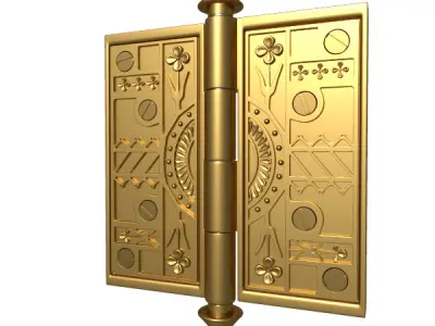 Door Hinge 2 3D model