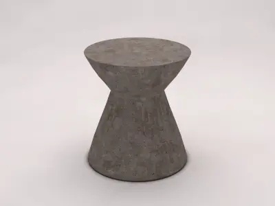 SIDE TABLE---Concrete hourglass 3D model