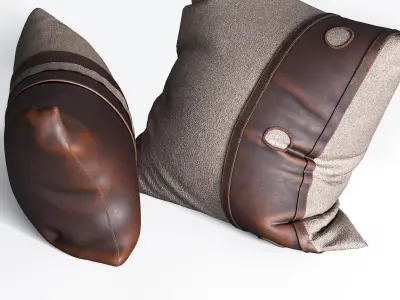 Set of decorative cushion 3D model purchase