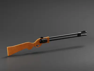 Flobert revolver Safari Sport 3D Model Low-poly 3D model